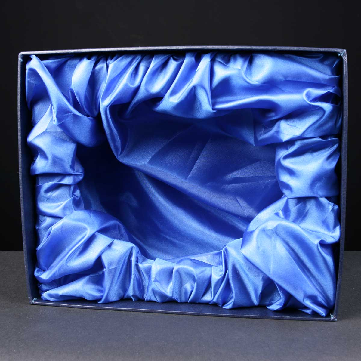 Satin Box 7 inch Heeled Fruit or Rose Bowl 10.25x8.45x7.9  inches, Single, White Sleeve