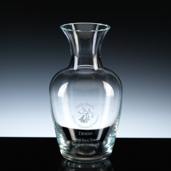 Balmoral Glass 400ml Wine or Water Carafe, Single, Satin Boxed