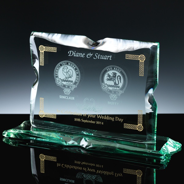 Wedding With Colour Bespoke Gift Jade Glass, Single, Blue Boxed