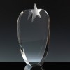 Fusion Crystal Award 10 inch Opal Star, Single, Velvet Casket