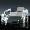 Optical Crystal Award 3 inch Dodecagon Paperweight, Single, Velvet Casket