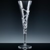 Inverness Crystal Swirl Fully Cut 24% Lead Crystal 6oz Conical Champagne Flute