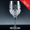 Inverness Crystal Traditional Fully Cut 24% Lead Crystal 10oz Wine Glass, Single, Blue Boxed